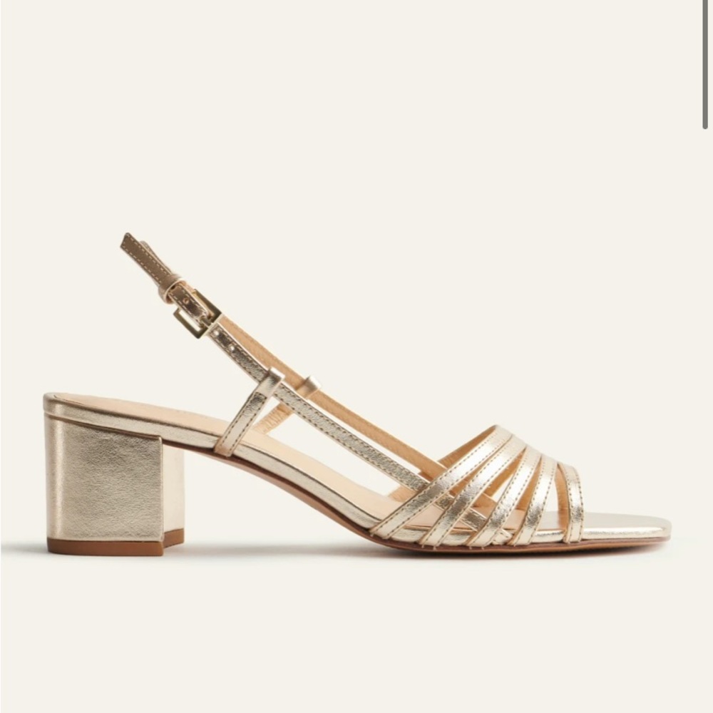 Reformation Eleonora Sling Back Block Heel Sandal 8.5
